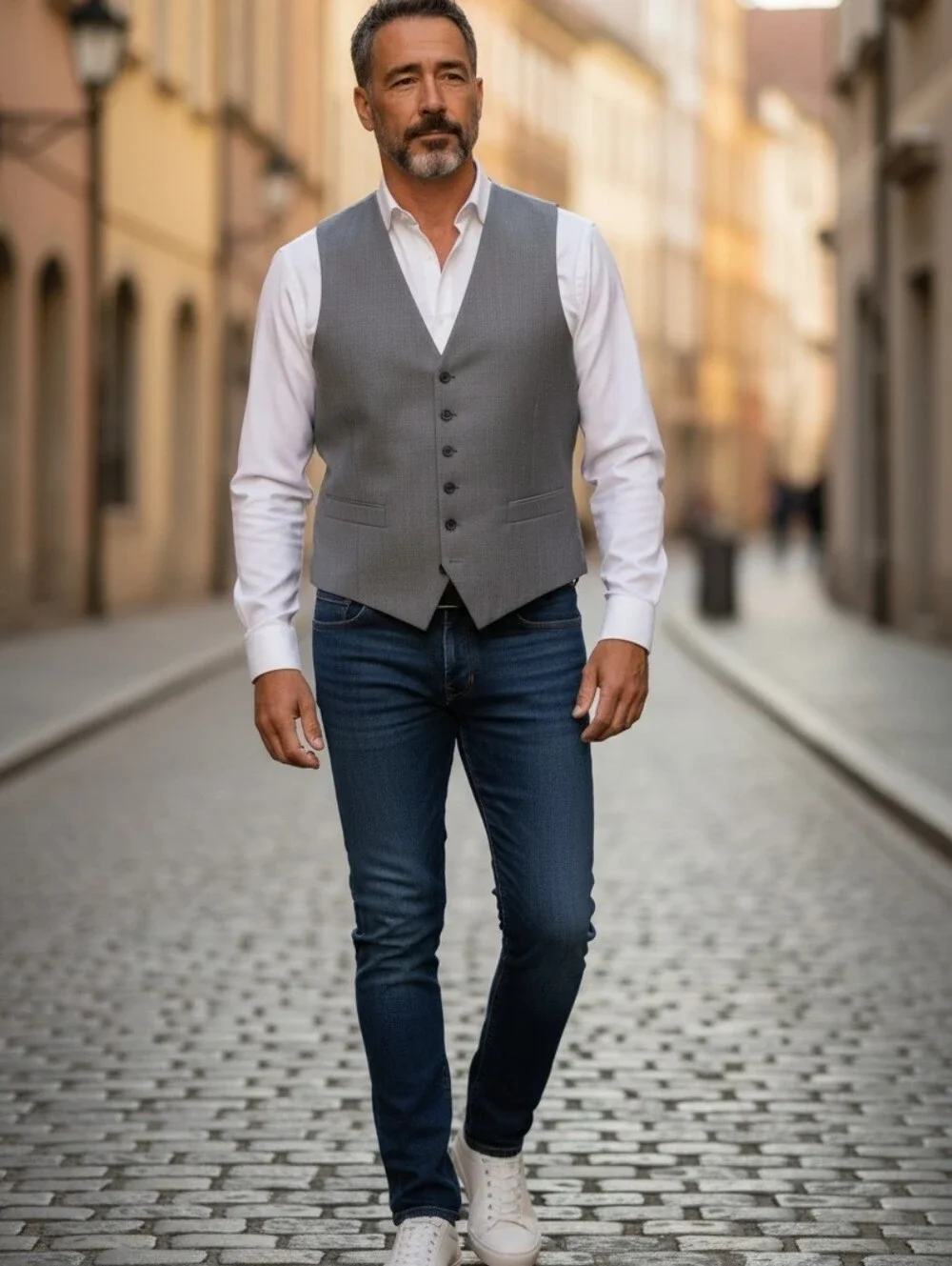 NWT Perry Ellis Porfolio Mover Men's Gray‎ Waistcoat Vest Charcoal Neat Sz XL